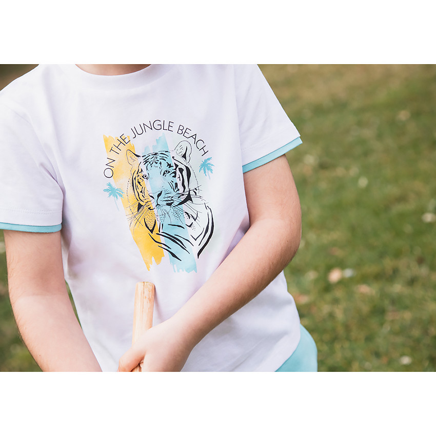 Ensemble de plage t-shirt + bermuda pour garçon 