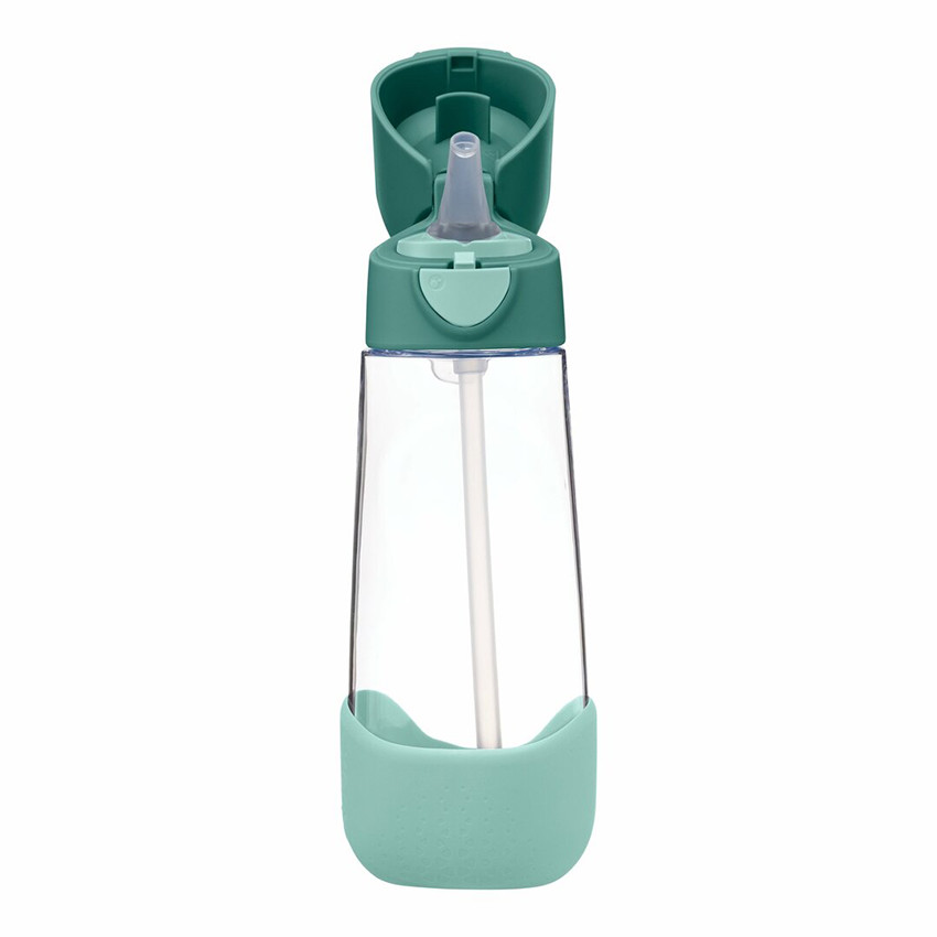 Gourde Tritan avec paille en silicone 600ml Vert Émeraude 