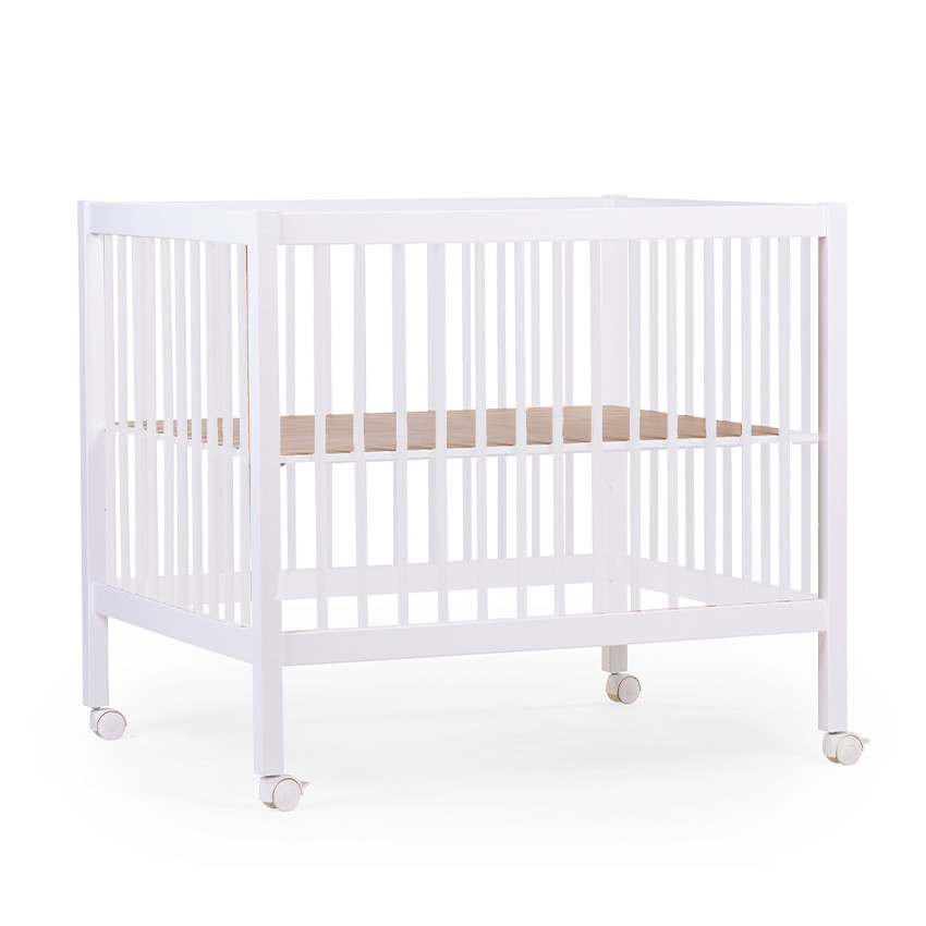 Parc en bois PA97 sur roues 98 x 78 cm blanc 