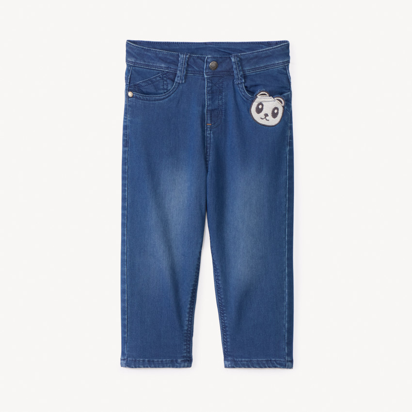 Jean effet denim doublé avec poche ludique pour bébé garçon  