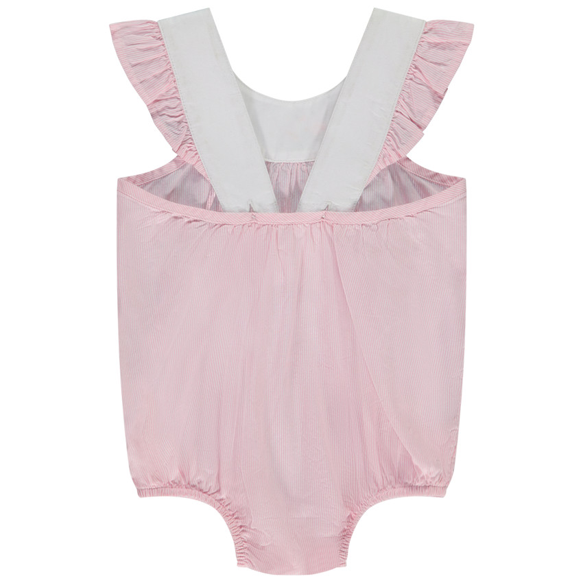 Romper met gestreepte schouderbandjes voor meisjes 