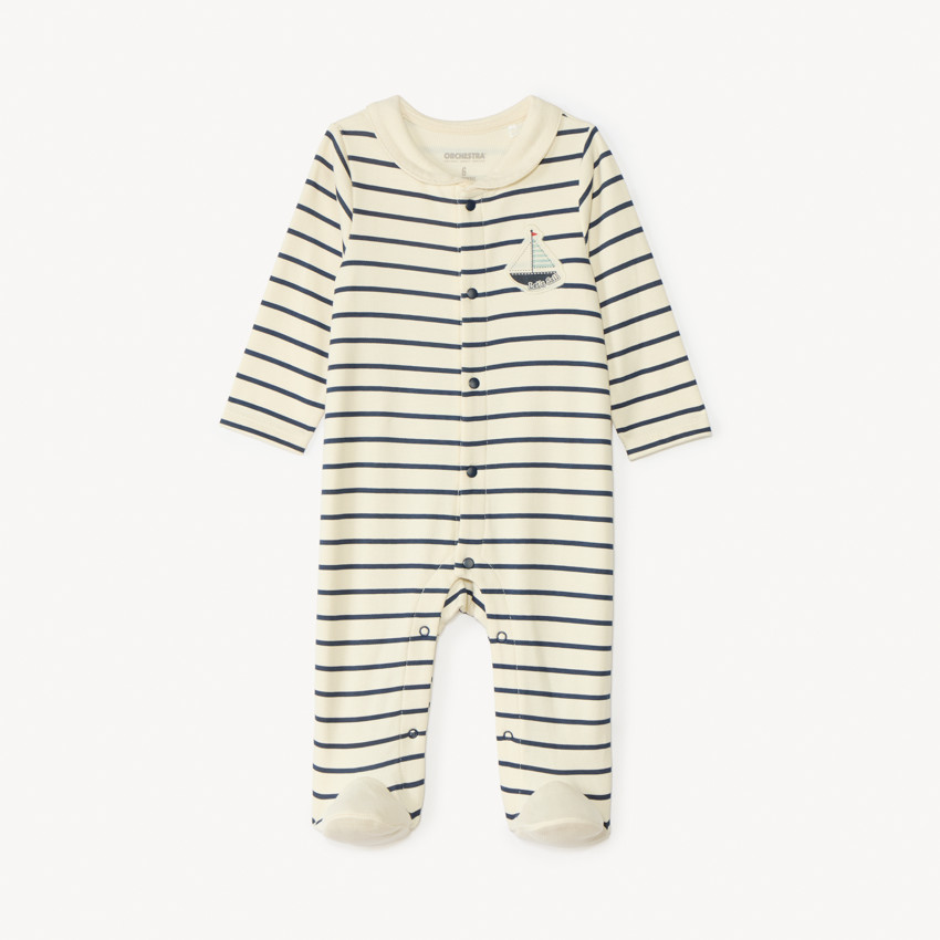 Dons overal met maritieme kraag voor babyjongen 