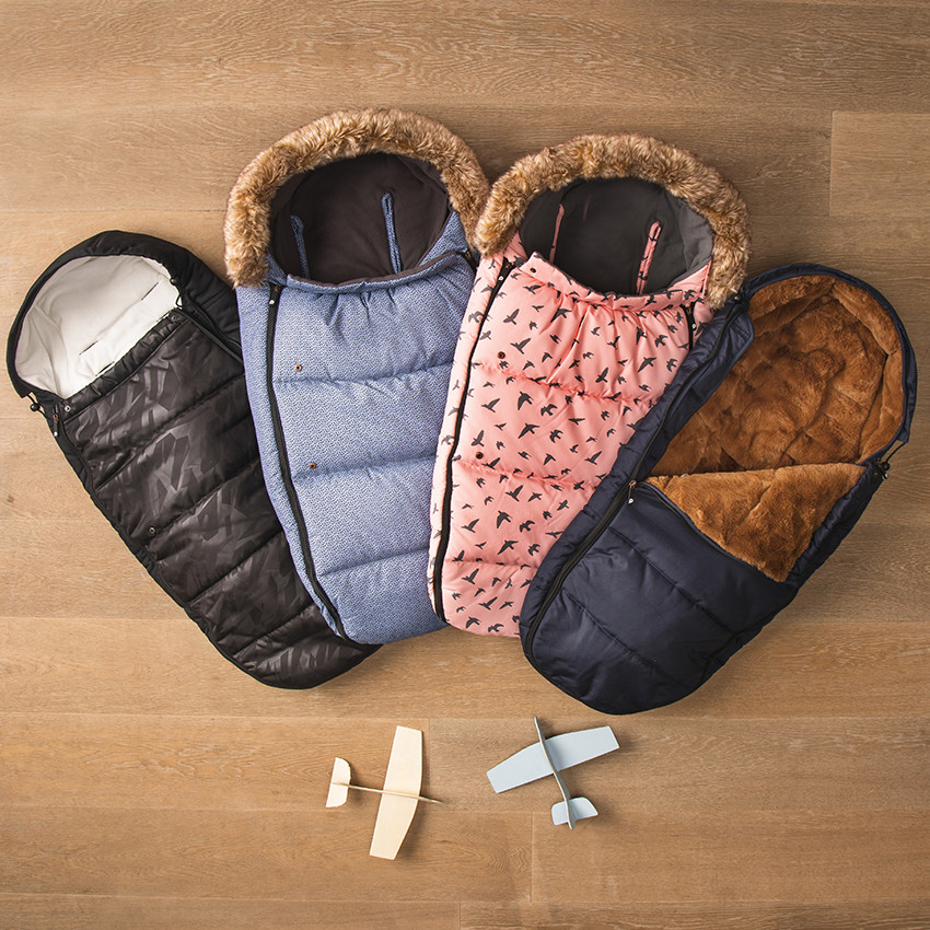 Fleece slaapzak camouflage Tessa - Zwart 