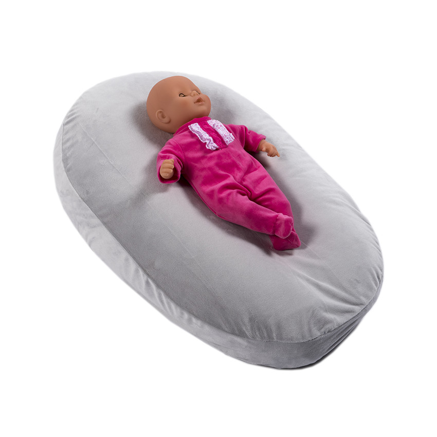 Housse de coussin de maternité - Polaire gris 