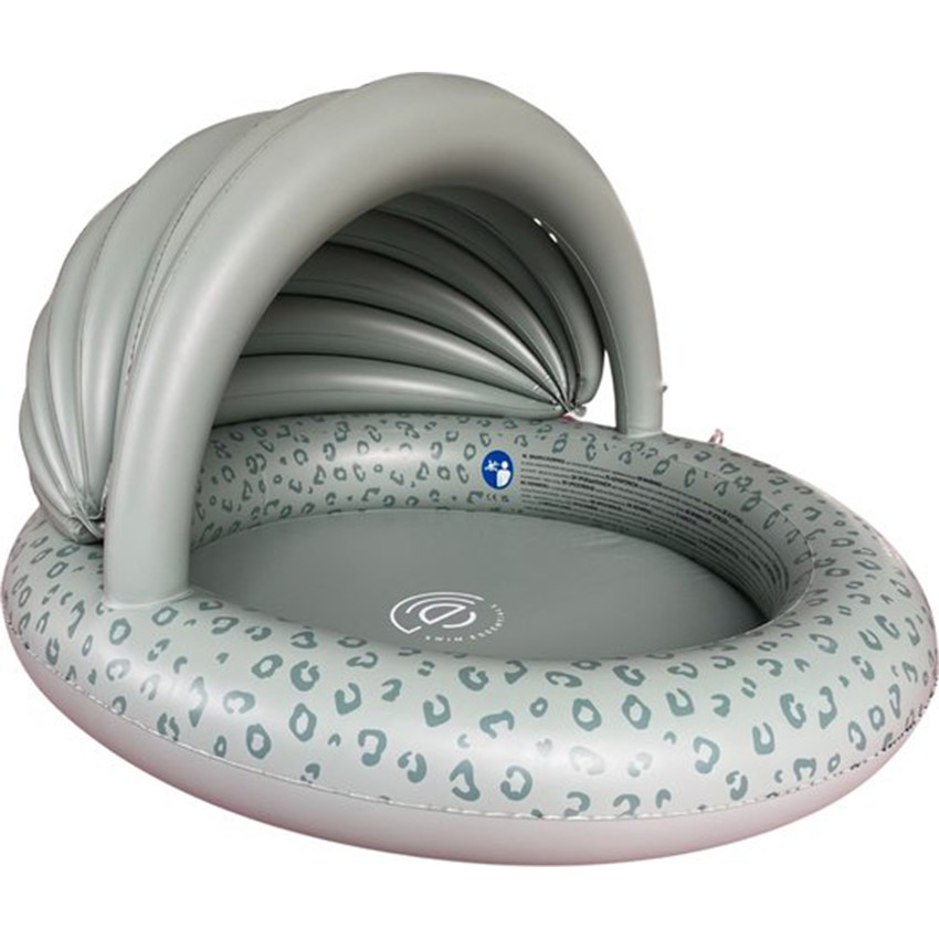 Zwembad opblaasbaar met Zonnescherm Panterprint Groen Ø 100 cm 