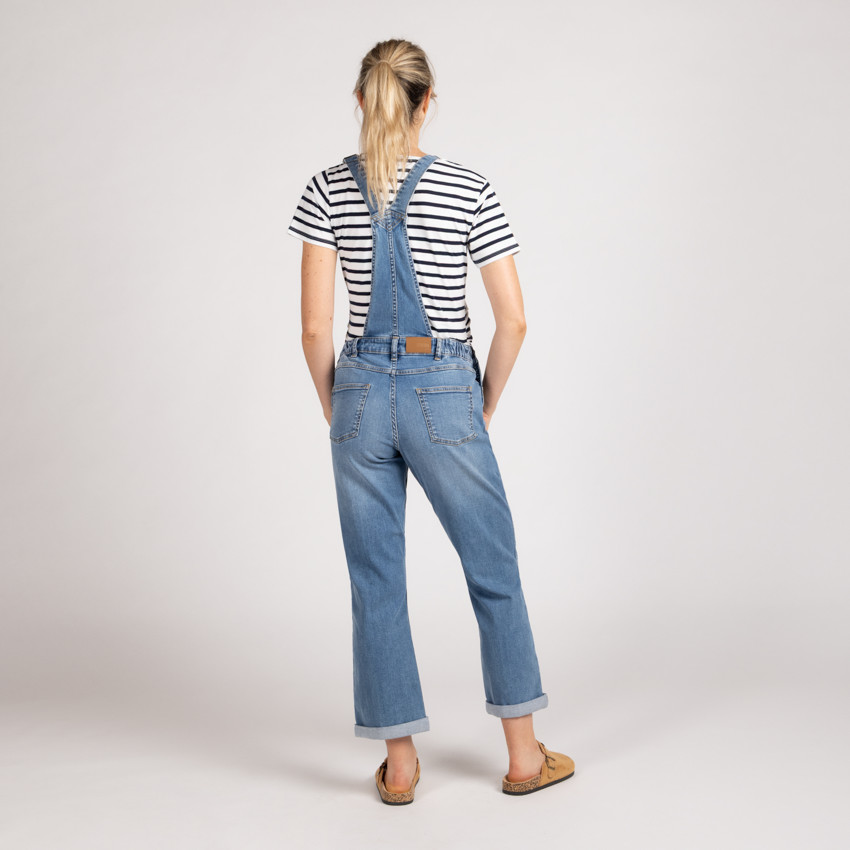 Lange zwangerschapsjeanssalopette 