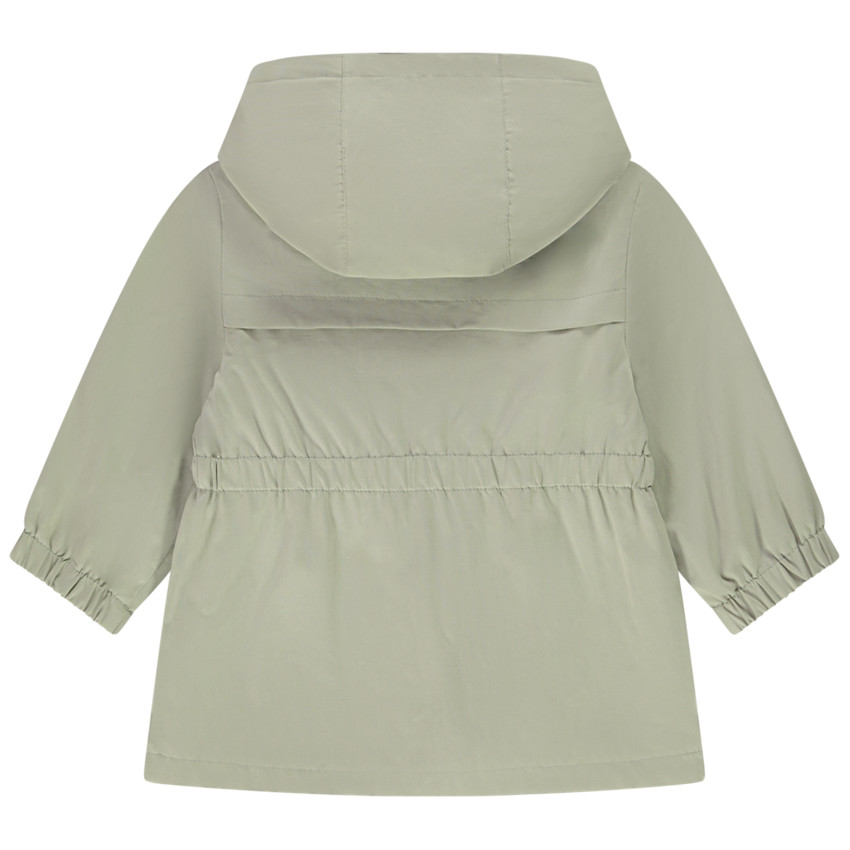 Parka met kap van stof met zakken voor baby meisje 