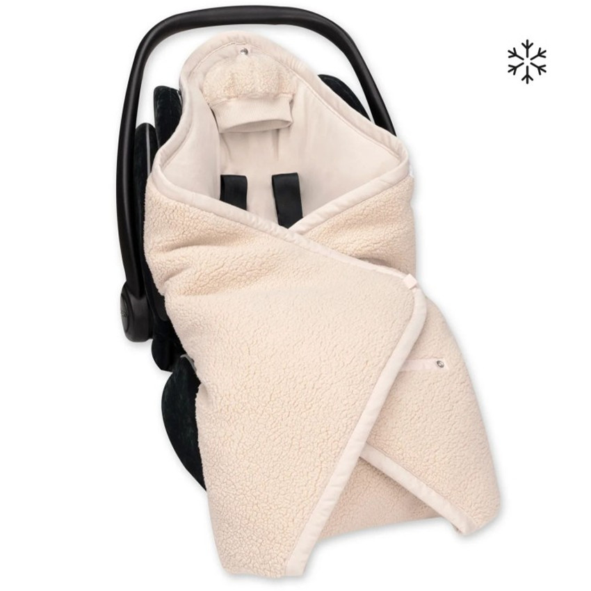 Engelennest autostoel - Biside Pady Teddy + Jersey - Ficelle - 0-12m  