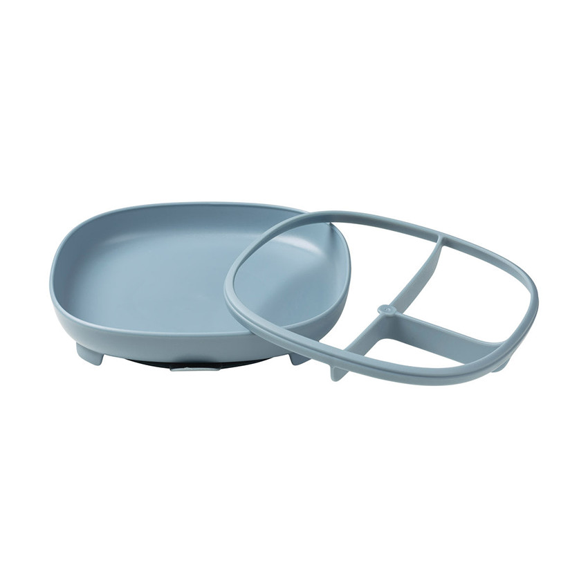 Assiette compartimentée avec ventouse 2-en-1 Ocean 