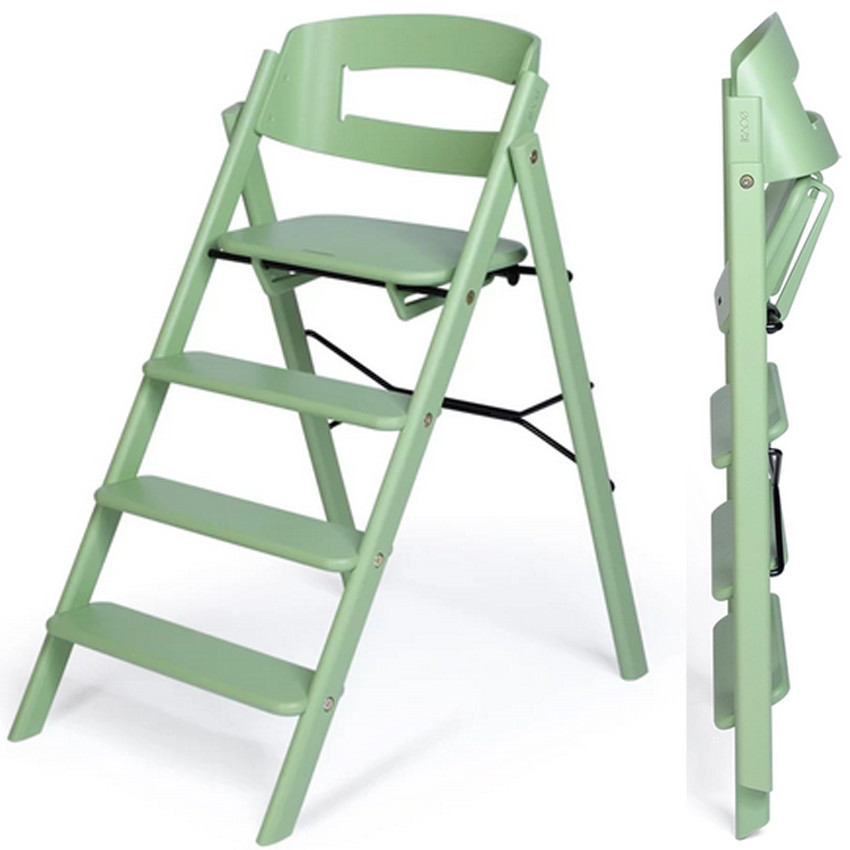 Chaise haute Kaos Klapp évolutive pliable Hêtre Vert 