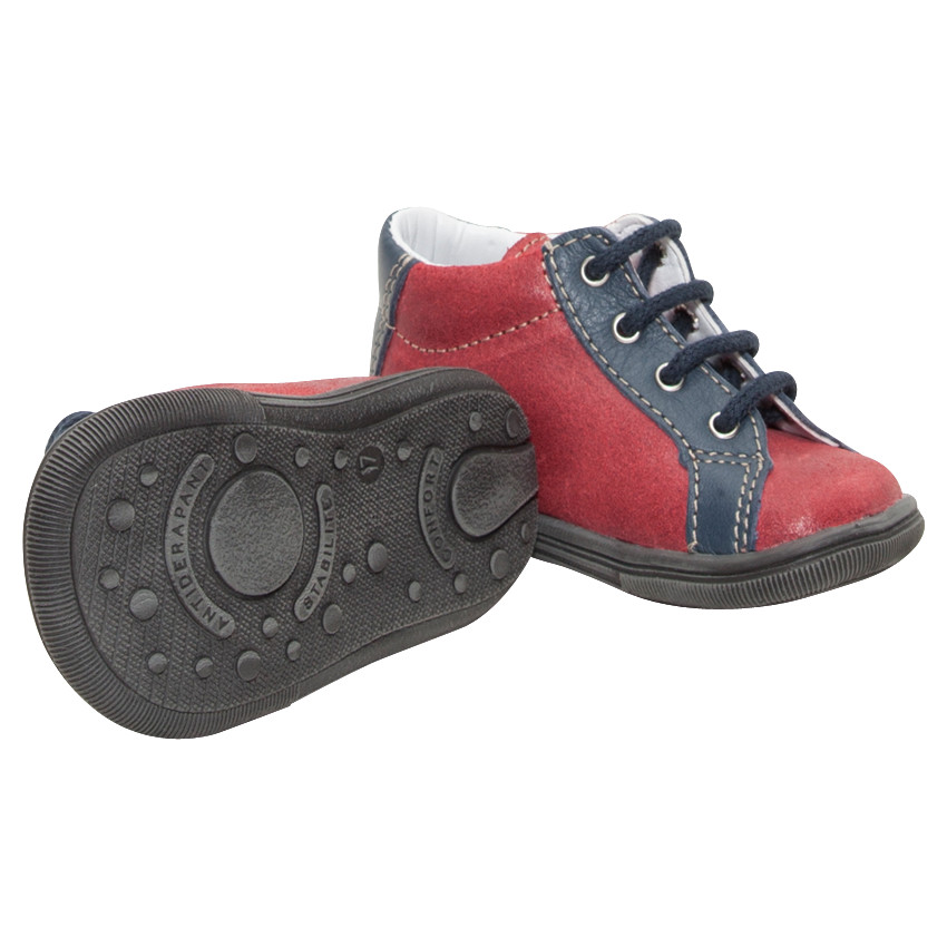 Lederen laarsjes met veters en print met kat 