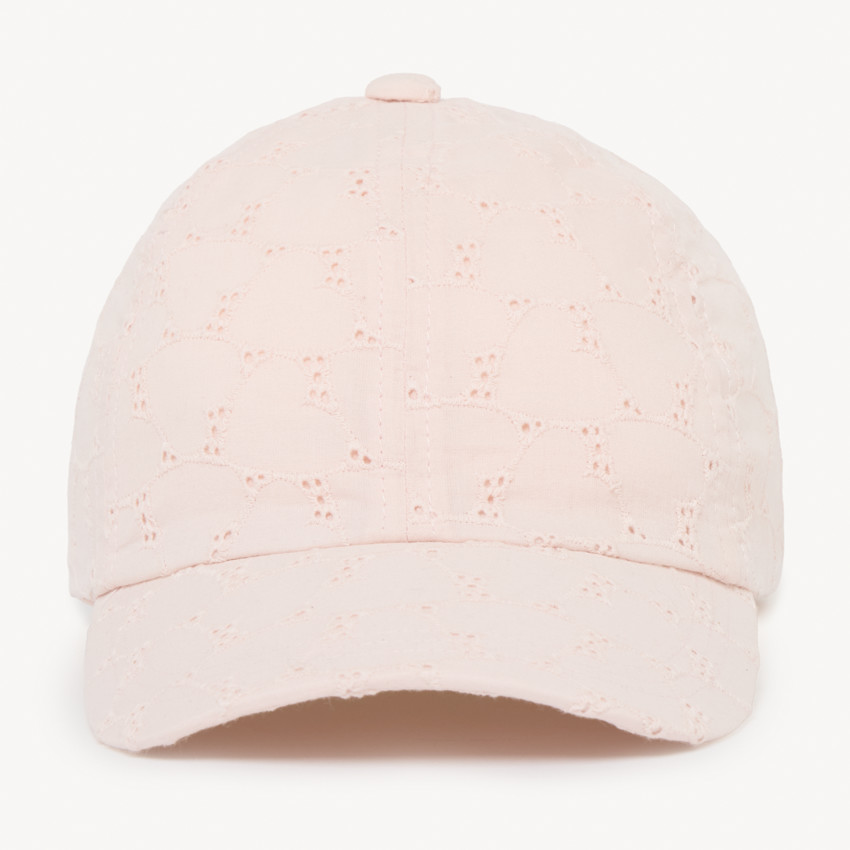 Casquette en broderie anglaise pour bébé fille  
