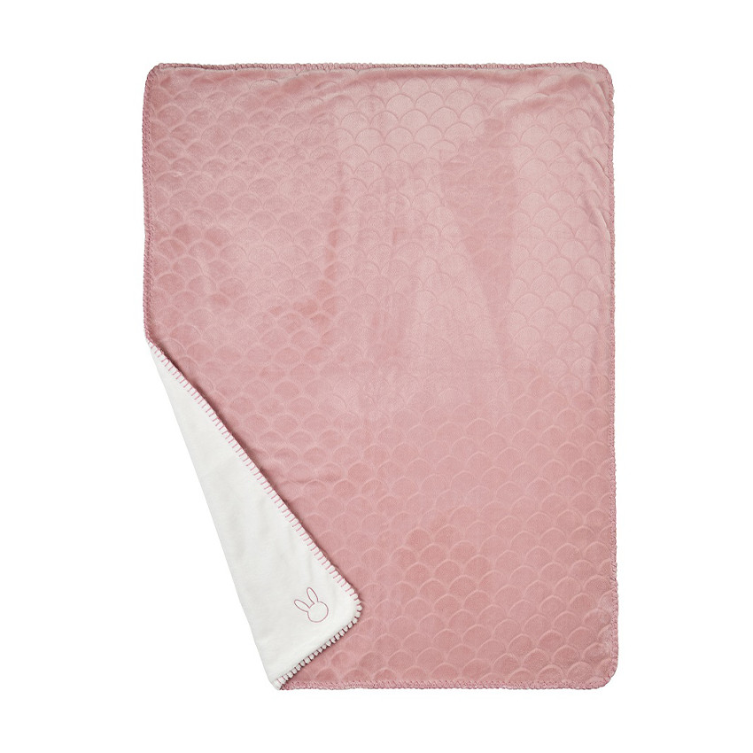 Deken Wavy - Oud roze - Lapidou - 100x75 cm 