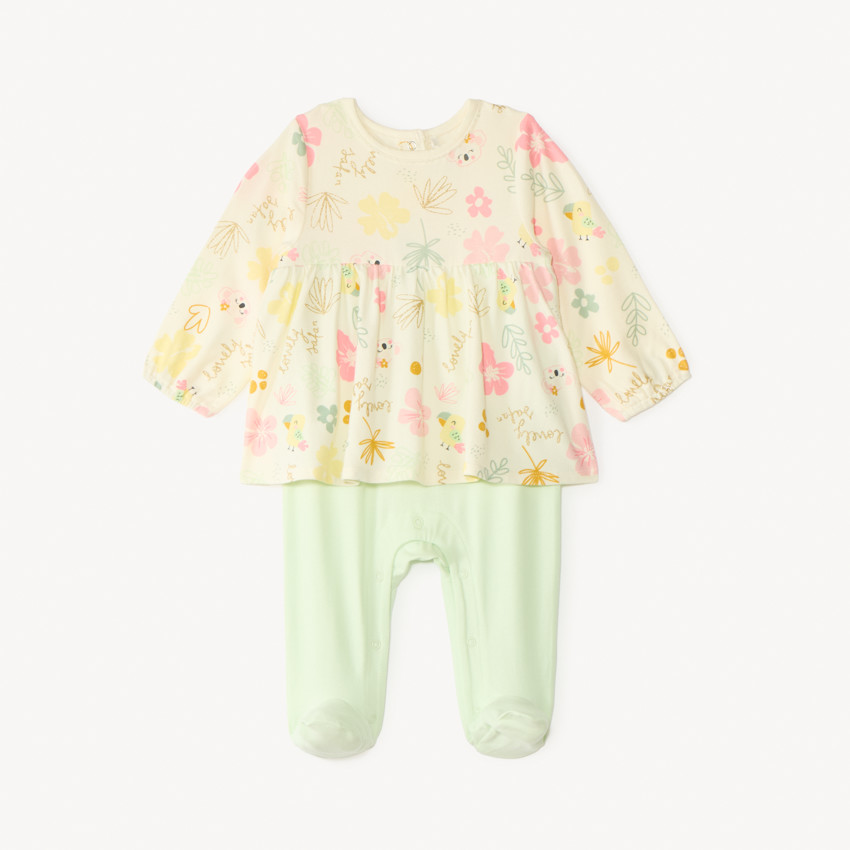 Dons-bien 2-in-1 met tuniek effect, gedessineerd met een schattige koala voor meisjes. 
