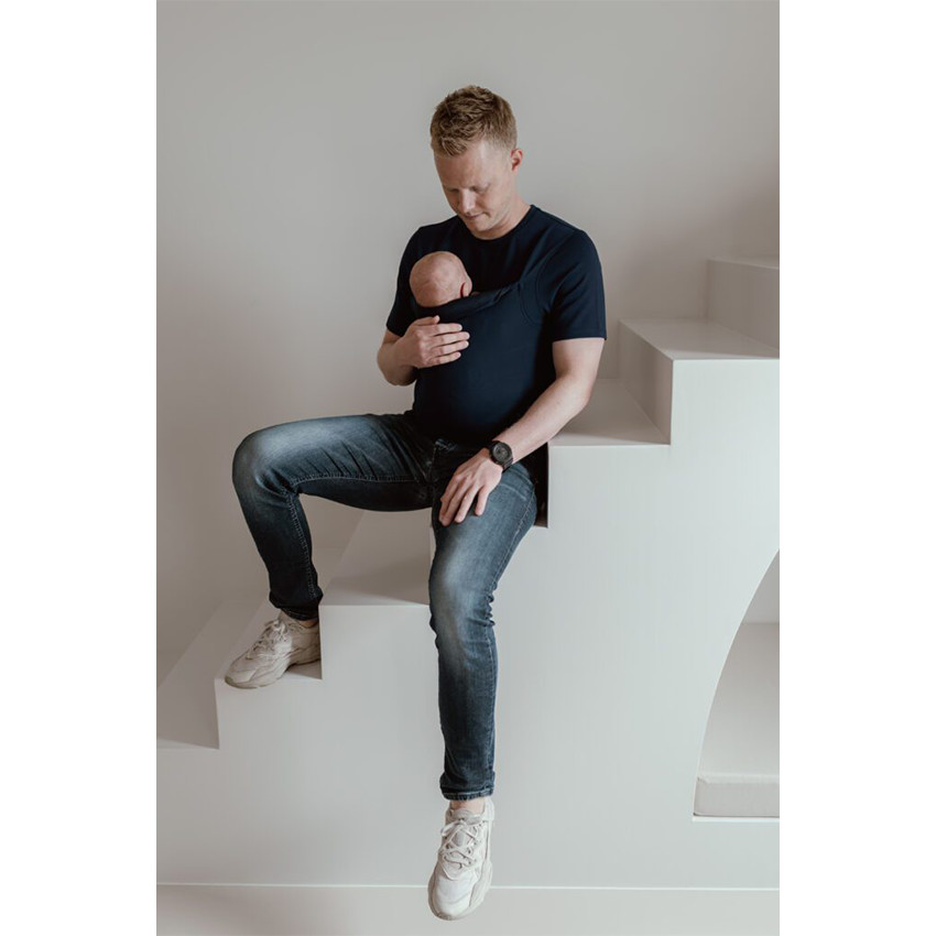 T-shirt Porte-bébé Homme Taille XL Noir 