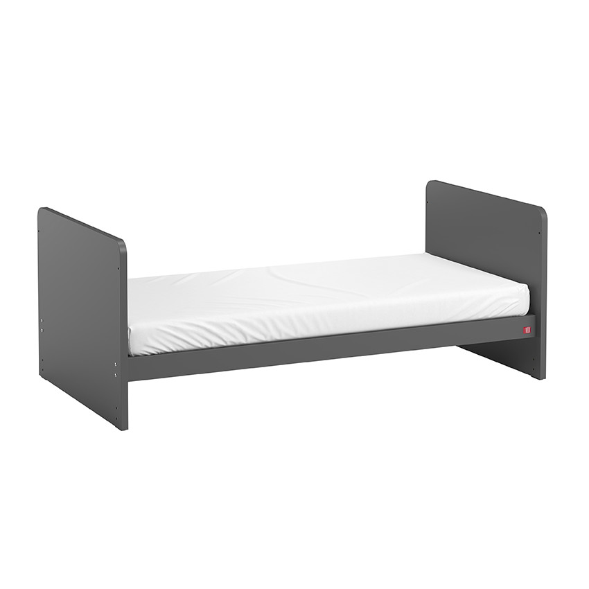 Ledikant 70X120cm Leaf Graphiet/Hout 