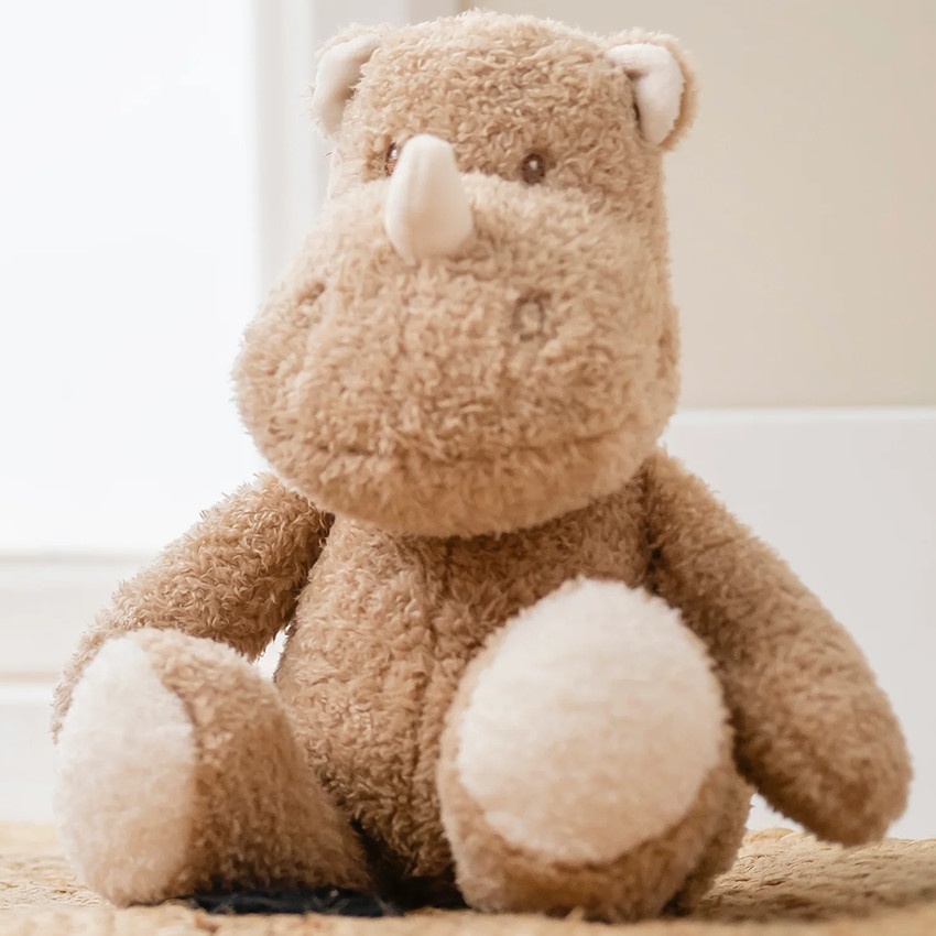 Peluche Rhino Teddy - Caramel - 30 cm 