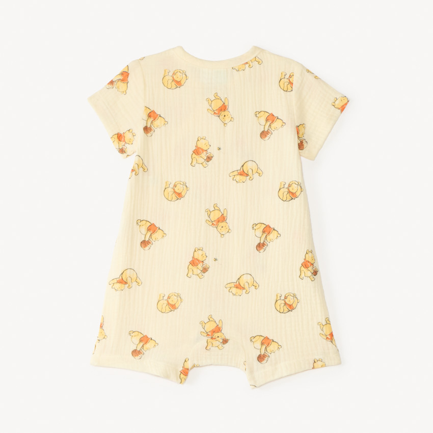 Combinaison courte en gaze de coton Winnie l’Ourson Disney pour bébé garçon 