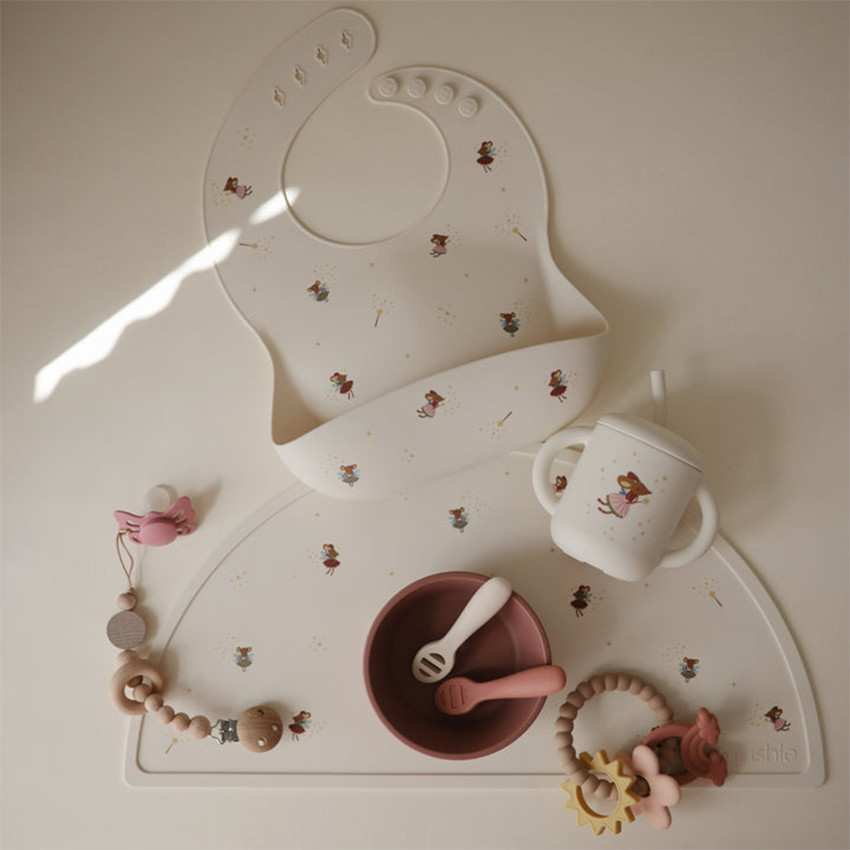 Bavoir silicone Fairy Mice 