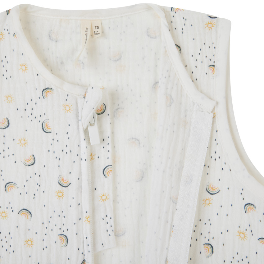 Gigoteuse sans manches TOG 0.5 imprimé arcs-en-ciel T3 