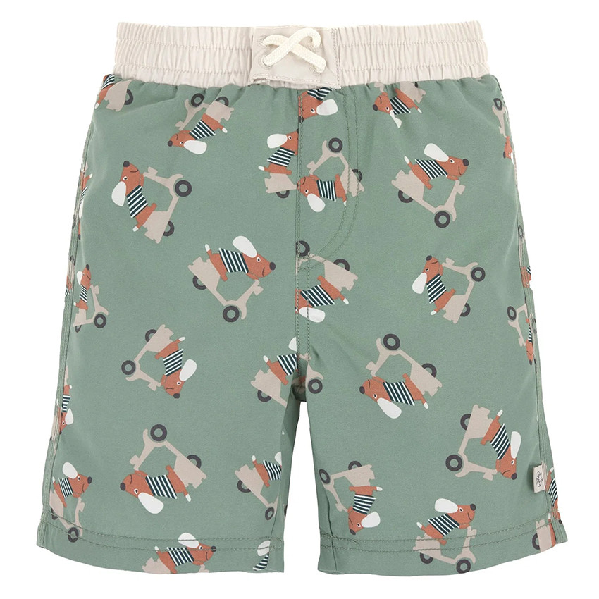 Short de bain T98 (25 à 36 mois) Scooter/Dog Green 