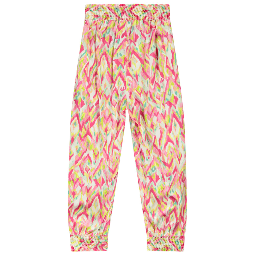 Vloeibare pantacourt met etnisch motief voor meisjes 