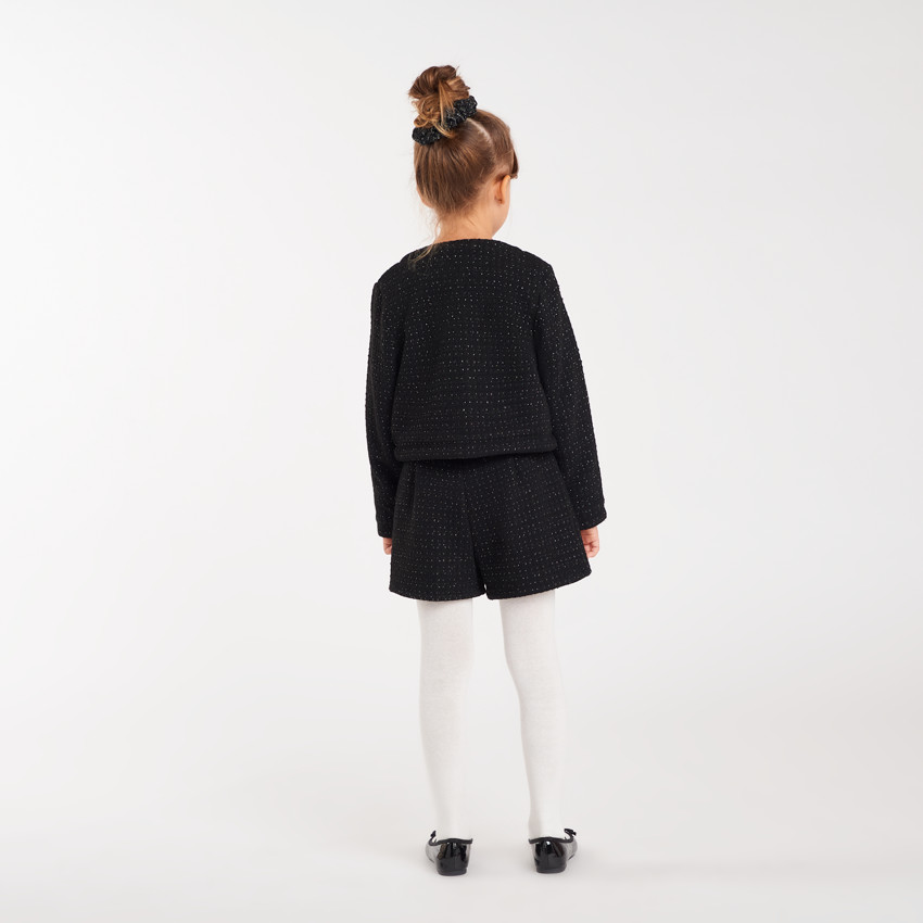 Korte glinsterende mesh shorts meisjes 