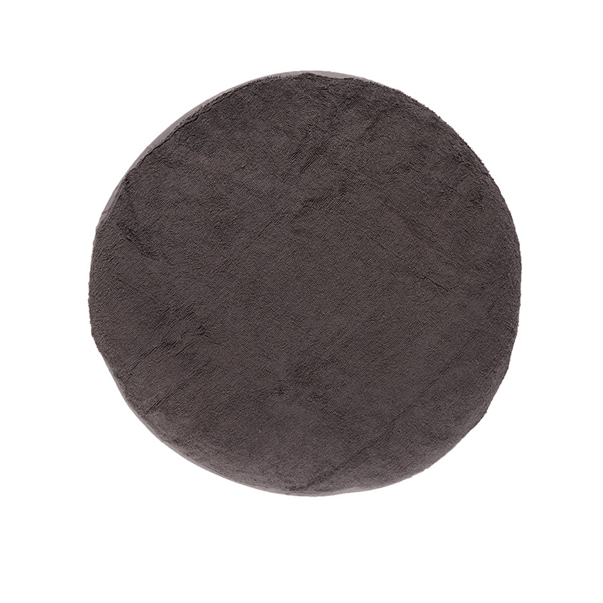 Housse ronde de coussin d'allaitement - Gris anthracite 