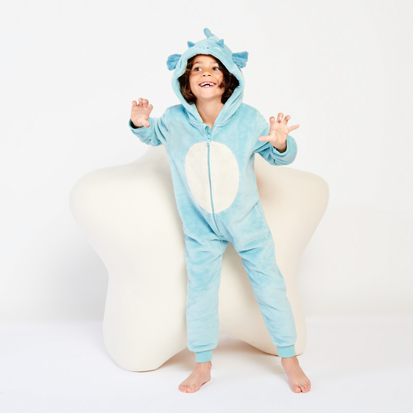 Surpyjama ludique Dragon en sherpa pour garçon 