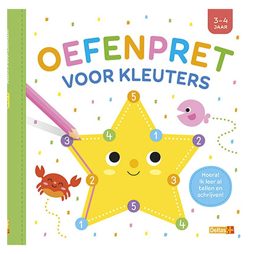 Boek NL Oefenpret voor kleuters Tellen en Schrijven +3J 