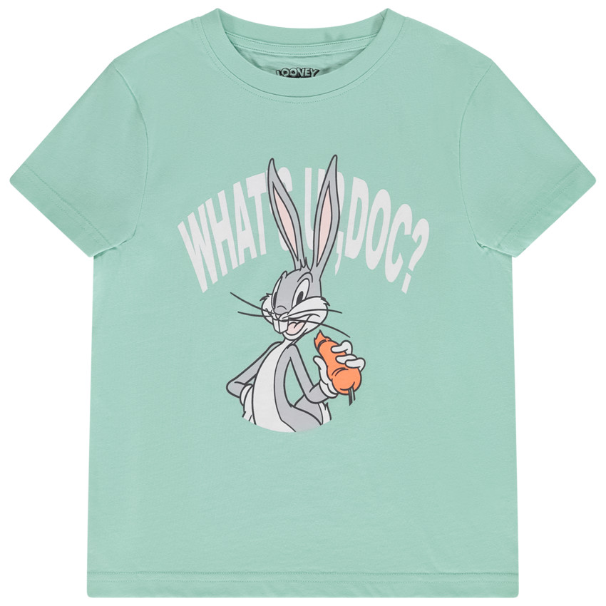 T-shirt met korte mouwen print Bugs Bunny Warner voor jongen 