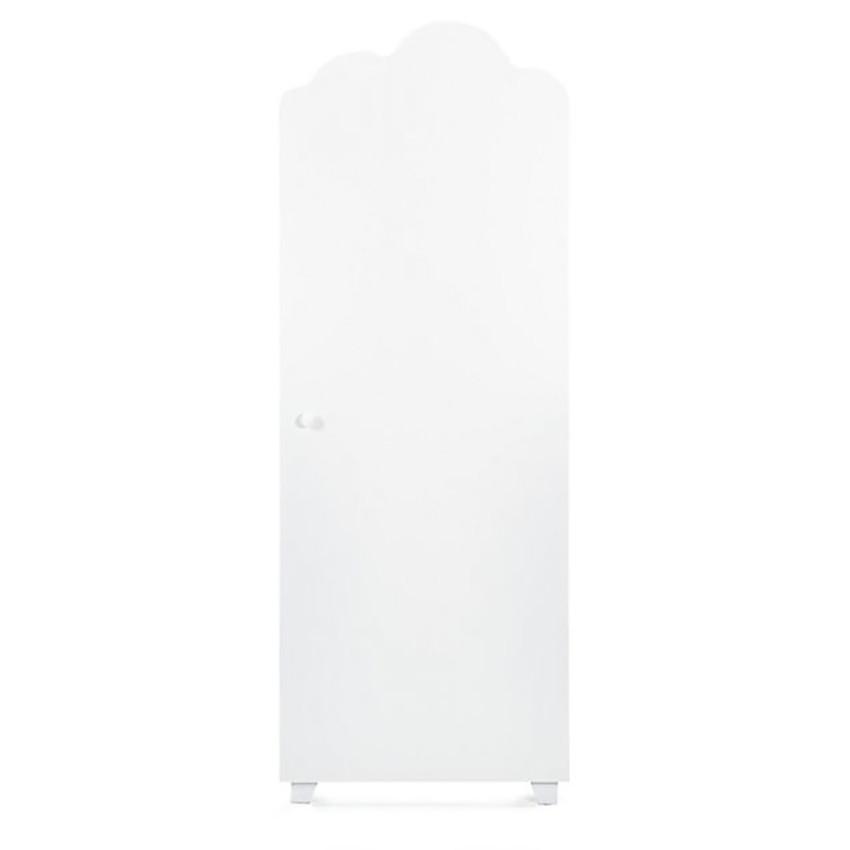 Armoire 1 porte Nuage - Blanc laqué 