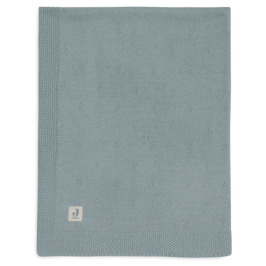 Deken wieg 75x100cm Cosy Knit Sea Green 