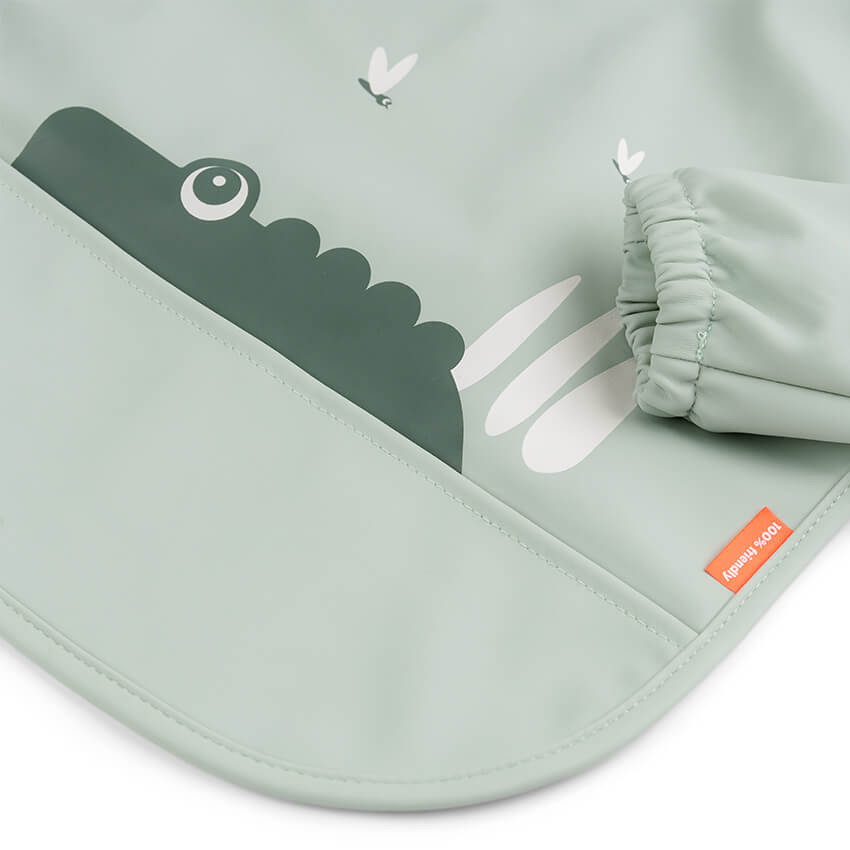 Slab met zak en mouwen Croco - Groen 