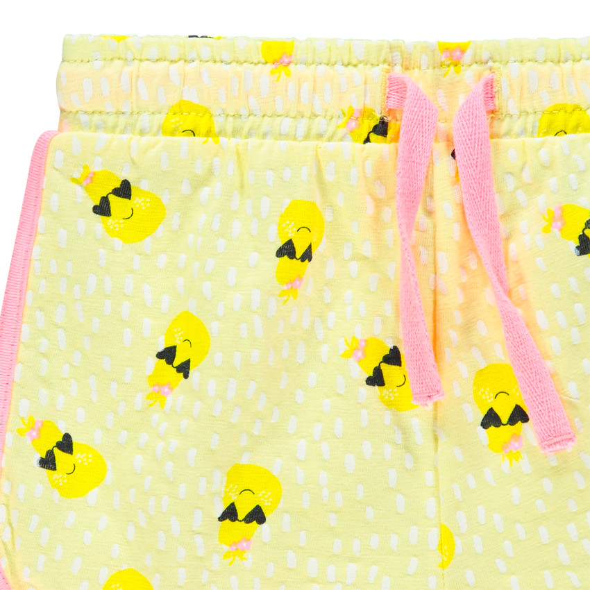Short en coton à imprimé fantaisie pour bébé fille 