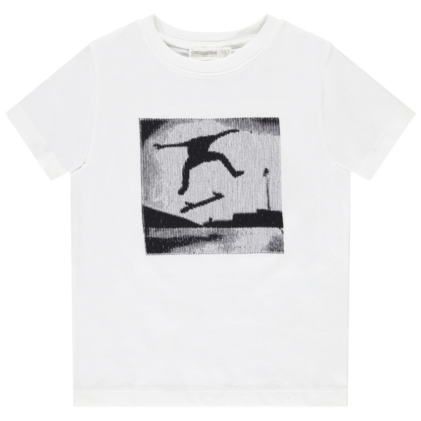 Korte mouwen T-shirt met realistische borduursels voor jongens 