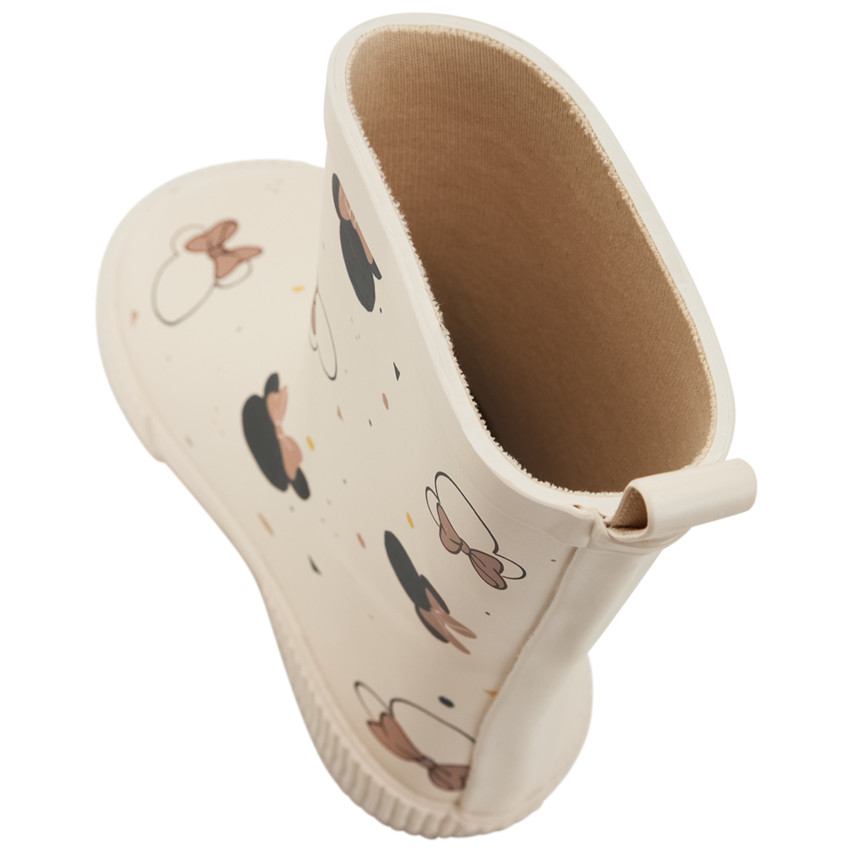 Bottes de pluie en caoutchouc imprimé Minnie Disney pour bébé fille 