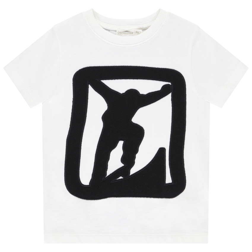 T-shirt manches courtes à patch pour garçon 