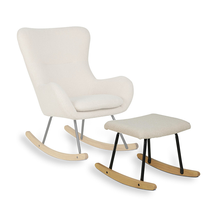 Hocker Rocker Rocking Chair Nordic & Basic Beige 
