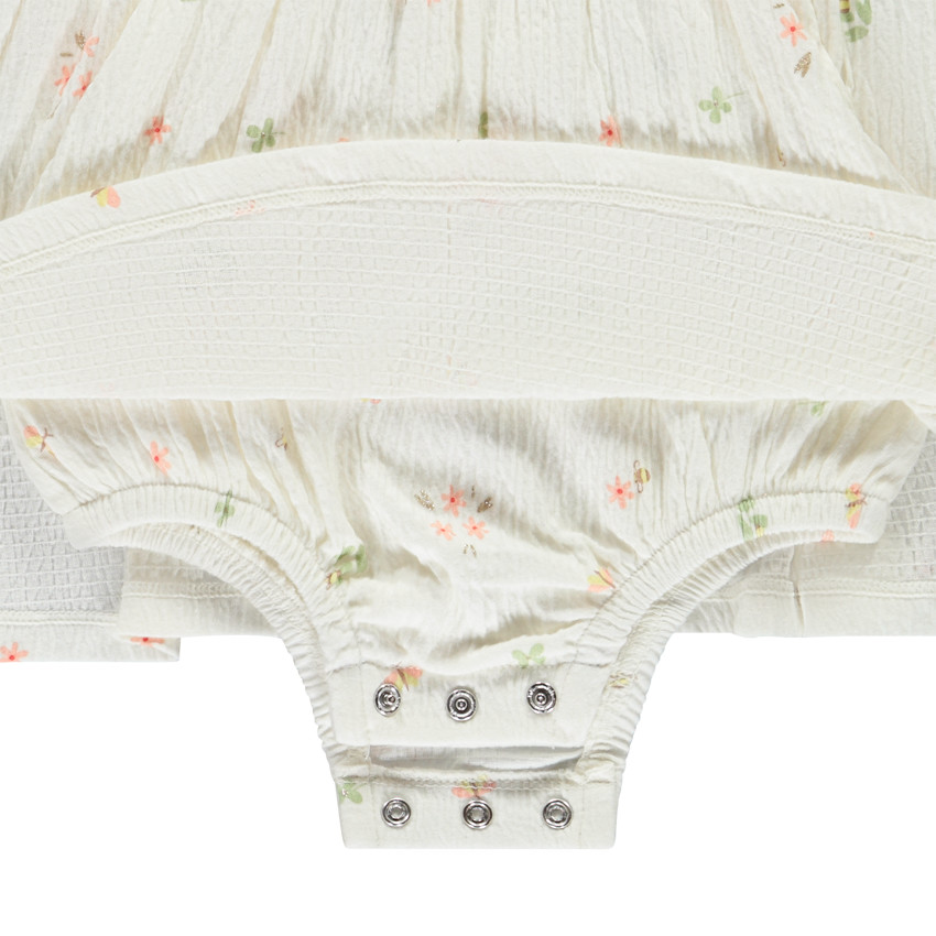 Jurk body 2-in-1 met korte mouwen voor meisjes 