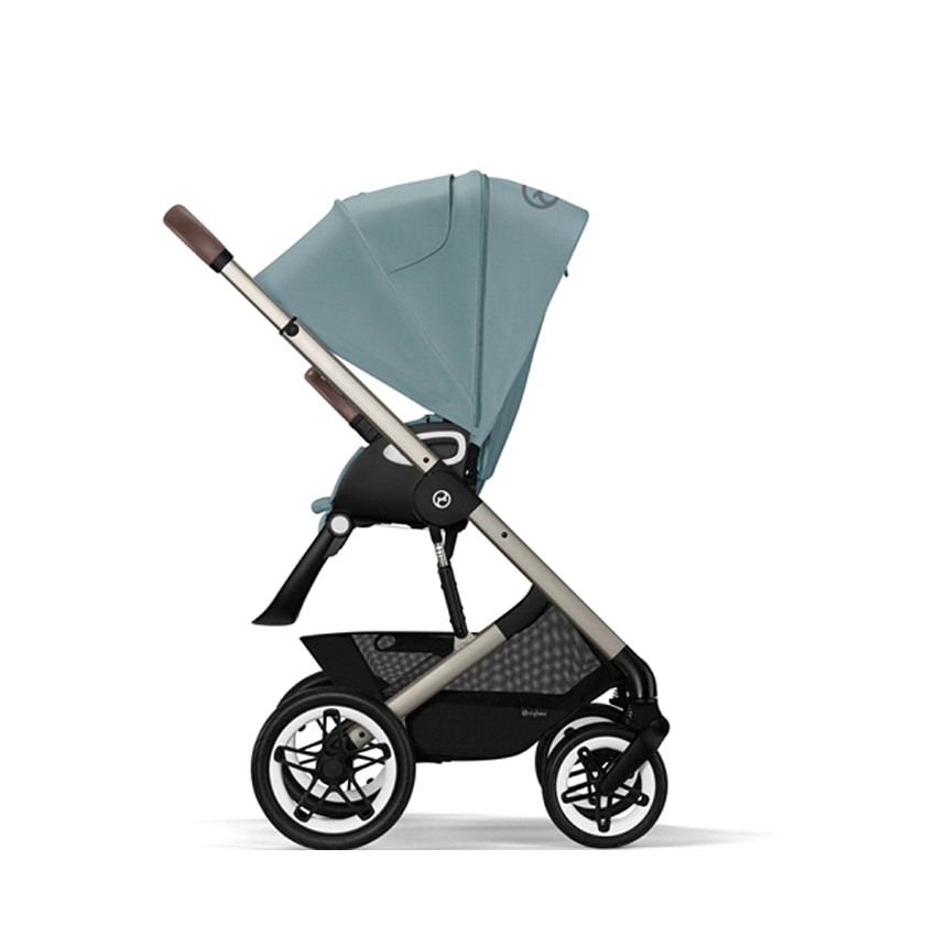 Poussette Talos S Lux Châssis Taupe - Sky Blue 