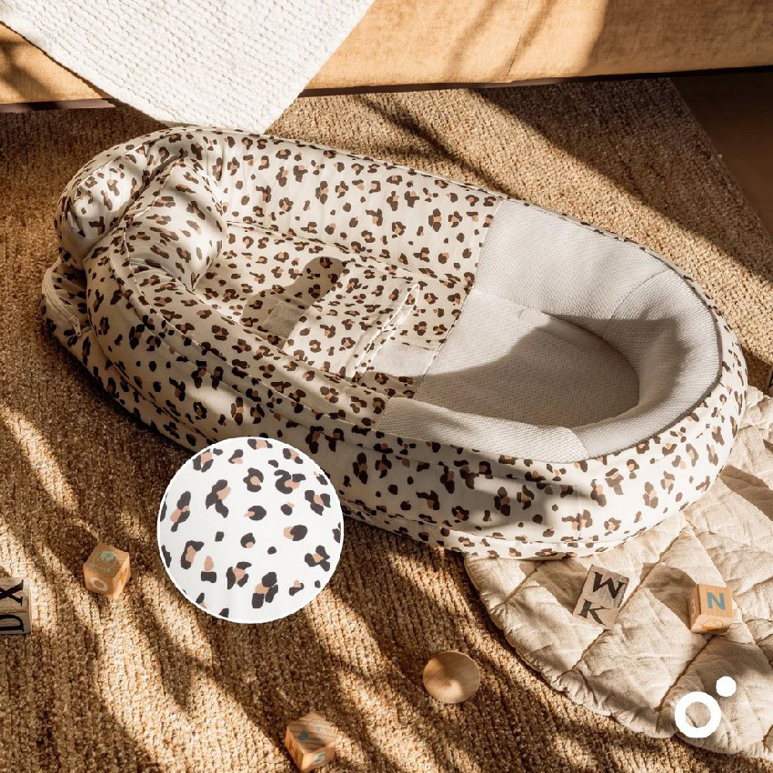 NID D'ANGE NID POUR BÉBÉ COCOON - LEOPARD CREAM 