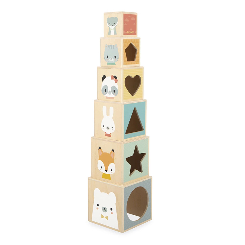 Piramides 6 Houten Blokken Pure 