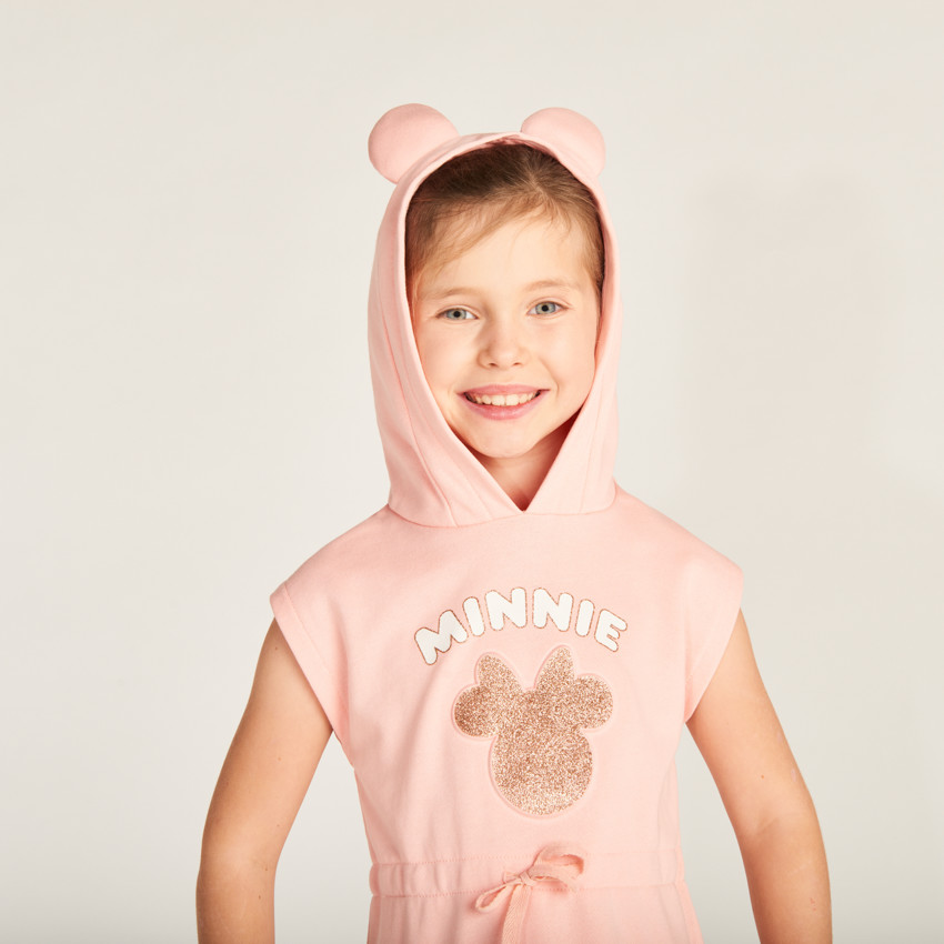 Robe sweat à capuche Minnie Disney pour fille 