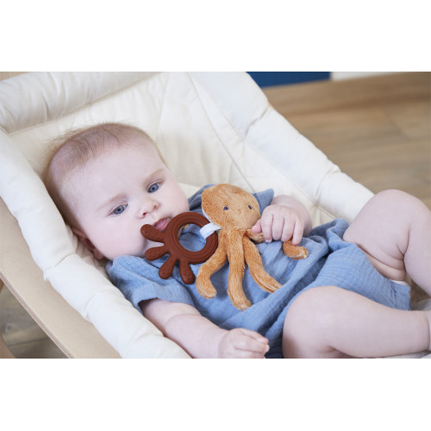 Anneau de dentition silicone Poulpe 