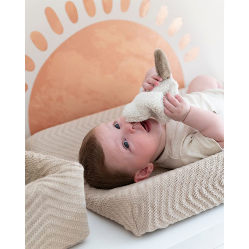 Housse de matelas à langer Grace Warm Linen 45x70 