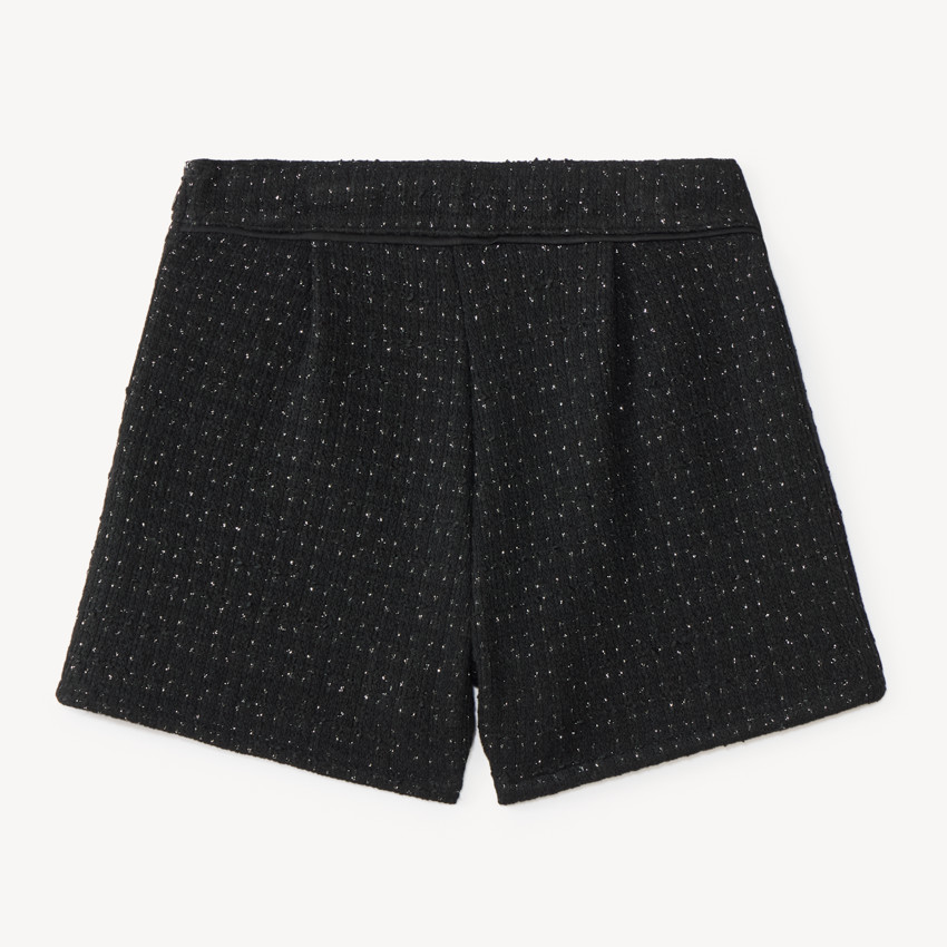Korte glinsterende mesh shorts meisjes 