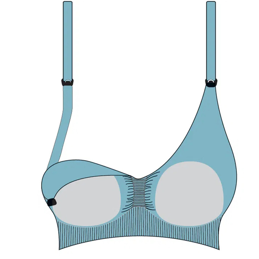 S - Soutien-gorge d'allaitement rembourré sans coutures - Blanc 