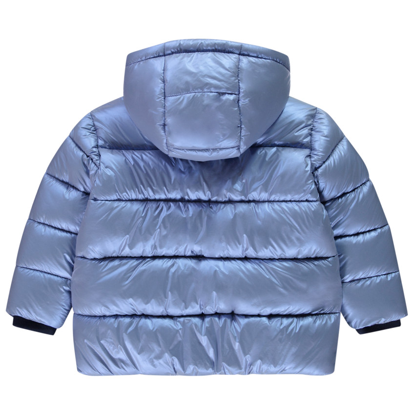Donsjas met capuchon en metallic effect voor jongens 