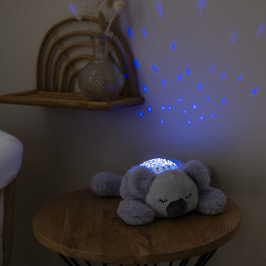 Knuffel nachtlamp projector Koala Grijs 